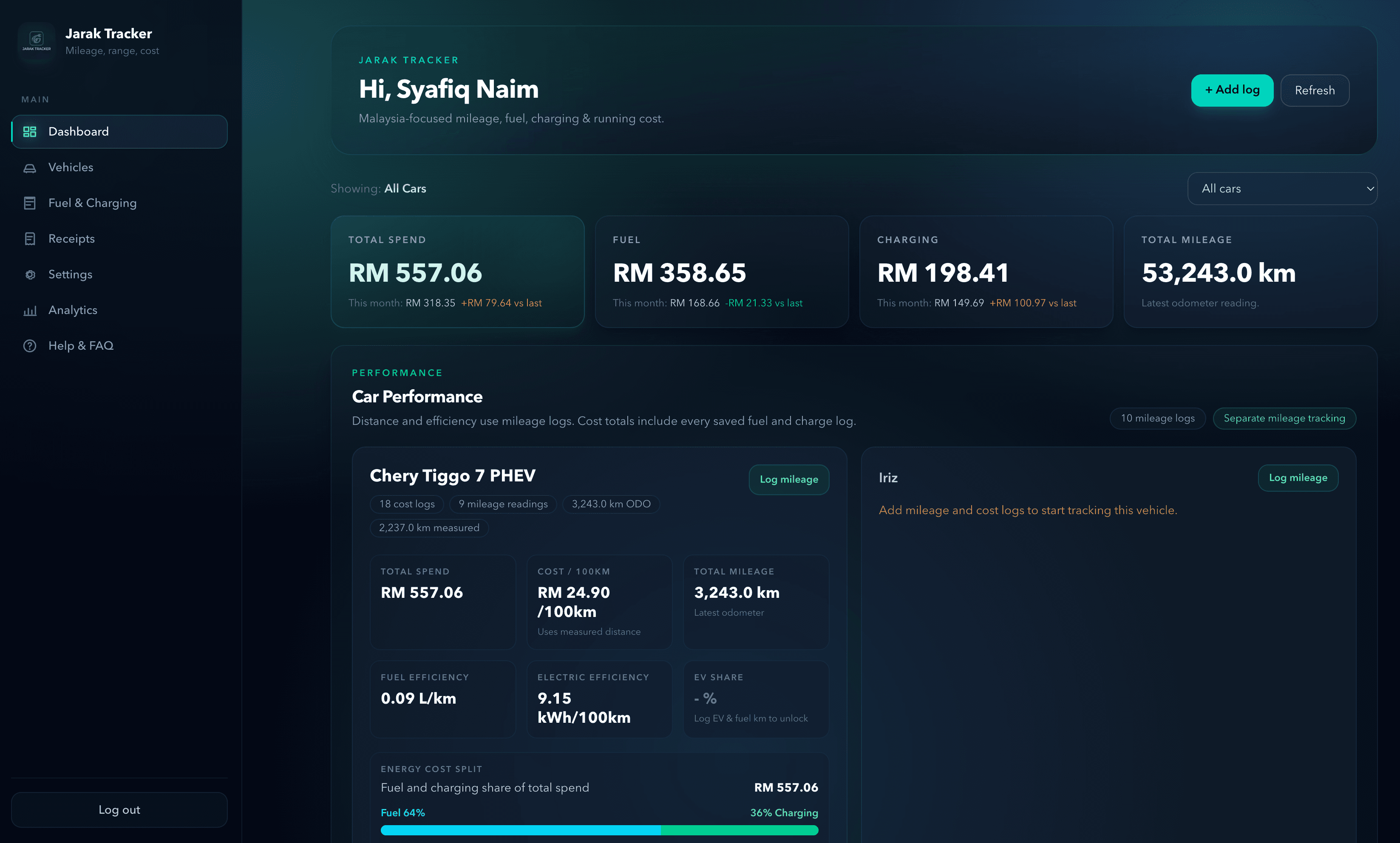 Jarak Tracker
